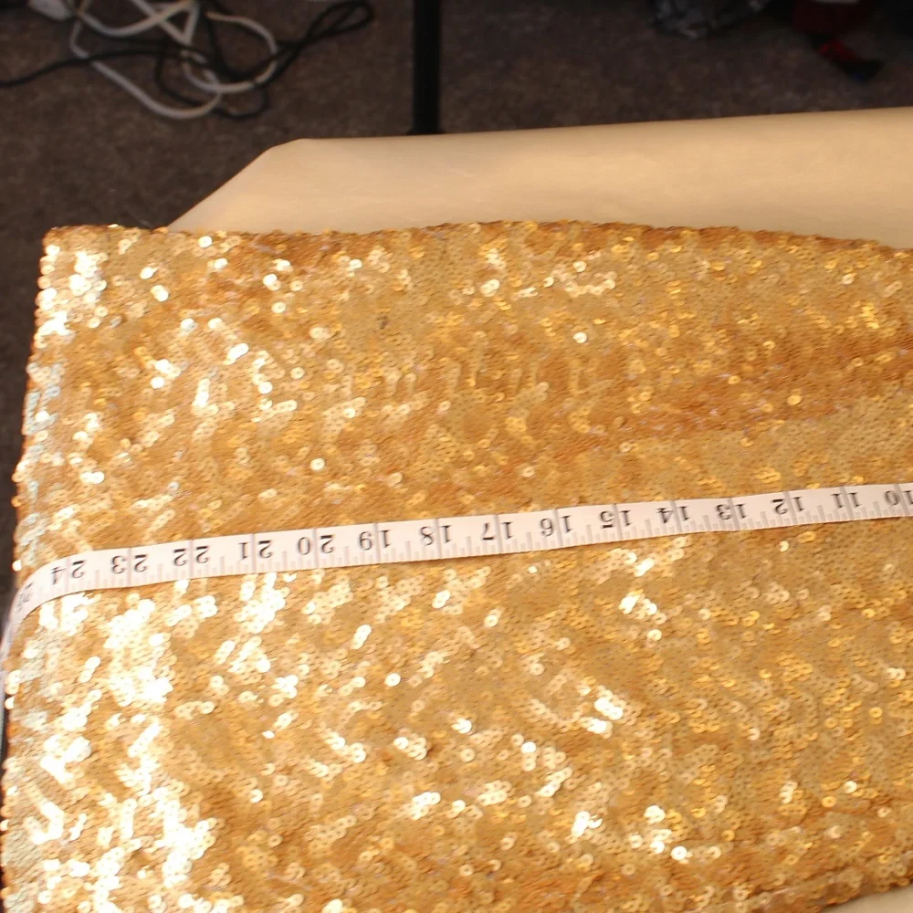 Forever 21 Gold Sequin Strapless Midi Dress